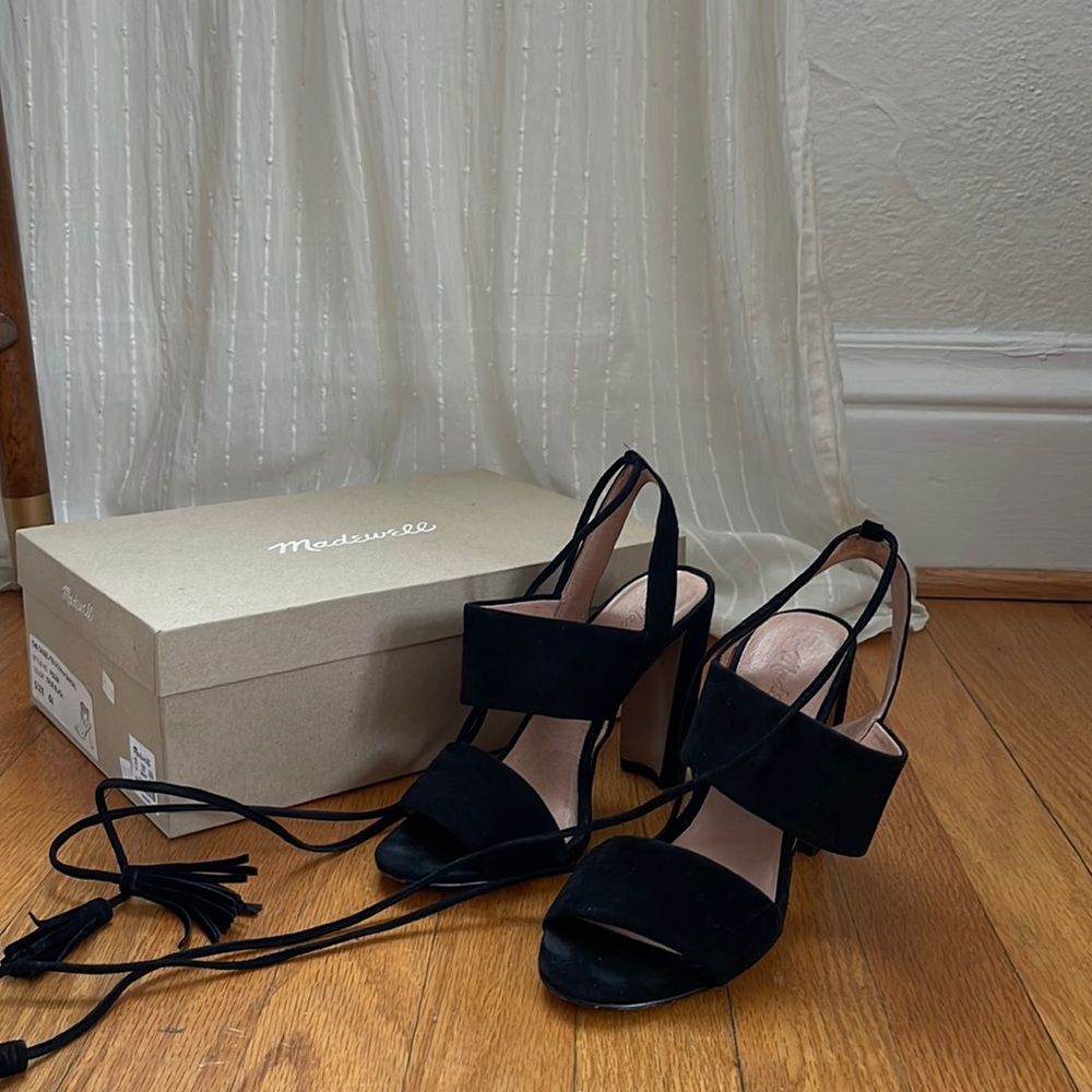 Madewell Black Block Heels